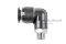 ข้อต่อลมแบบงอ 90° (เกลียวนอก x เสียบสาย) ขนาด M12x1.5x12 mm