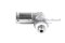 ข้อต่อลมแบบงอ 90° (เกลียวนอก x เสียบสาย) ขนาด M6x0.75 x 4 mm