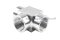 ข้อต่อสามทาง สแตนเลส (เกลียวใน x เกลียวใน x เกลียวใน) 1"-11.5 NPT x 1"-11.5 NPT x 1"-11.5 NPT รุ่นหนาทรงเหลี่ยม