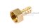 ข้อต่อหางไหลทองเหลือง เกลียวในเสียบสาย (เกลียวใน x หางไหล) ขนาด 1/2" x 12 mm