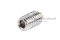 น็อตตัวหนอนสแตนเลส M5x8 ปลายทองเหลือง 2.5x1.2 mm