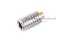 น็อตตัวหนอนสแตนเลส M5x8 ปลายทองเหลือง 2.5x1.2 mm