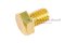 น็อตทองเหลืองหัวเหลี่ยม 3/8"x1/2" เกลียวตลอด