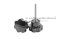 น็อตมือหมุนดอกไม้ แกนสแตนเลส (Star Grip Knob Bolt) ขนาด M4x30 ความโตหัว 24 mm