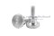 น็อตมือหมุนสแตนเลส หัวทรงกระบอกแบน (Stainless Steel Flat Cylinder Knob Bolt) ขนาด M4x10 รุ่นฐานสูง