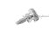 น็อตมือหมุนสแตนเลส หัวทรงกระบอกแบน (Stainless Steel Flat Cylinder Knob Bolt) ขนาด M4x10 รุ่นฐานสูง