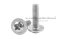 น็อตหัวกลมแฉกแบบติดแหวน สแตนเลส (Phillip Round Head Screw with Flange) ขนาด M4x14 เกลียวตลอด