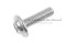 น็อตหัวกลมแฉกแบบติดแหวน สแตนเลส (Phillip Round Head Screw with Flange) ขนาด M4x14 เกลียวตลอด