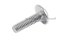 น็อตหัวกลมแฉกแบบติดแหวน สแตนเลส (Phillip Round Head Screw with Flange) ขนาด M4x14 เกลียวตลอด
