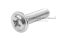 น็อตหัวกลมแฉกแบบติดแหวน สแตนเลส (Phillip Round Head Screw with Flange) ขนาด M4x16 เกลียวตลอด