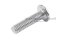 น็อตหัวกลมแฉกแบบติดแหวน สแตนเลส (Phillip Round Head Screw with Flange) ขนาด M4x16 เกลียวตลอด
