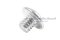 น็อตหัวกลมแฉกแบบติดแหวน สแตนเลส (Phillip Round Head Screw with Flange) ขนาด M4x4 เกลียวตลอด