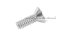 น็อตหัวจมเตเปอร์สแตนเลส 1/4"x3/4" เกลียว 20 (UNC) เกลียวตลอด