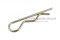 ปิ๊นตัวอาร์เหล็ก (Steel Snap Pin) ความโตปิ้น 4 mm ความยาวทั้งตัว 100 mm