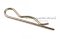 ปิ๊นตัวอาร์เหล็ก (Steel Snap Pin) ความโตปิ้น 5 mm ความยาวทั้งตัว 120 mm