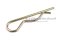 ปิ๊นตัวอาร์เหล็ก (Steel Snap Pin) ความโตปิ้น 5 mm ความยาวทั้งตัว 120 mm