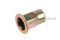 รีเวทนัทเหล็กชุบรุ้ง รุ่นคอเหลี่ยมหัวแบนกลม 1/4" เกลียว 20 Rivet Nut