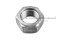 หัวน็อตดำ Hex Nut M25x2.0 (หัวน็อตเบอร์ 35) เกลียวซ้าย