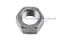 หัวน็อตดำ Hex Nut M25x2.0 (หัวน็อตเบอร์ 35) เกลียวซ้าย