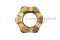 หัวน็อตผ่า-หัวน็อตทรงปราสาท-ทรงมงกุฎ M30x3.5 เกรด 10.9 (ประแจขันเบอร์ 46 สูง 28 mm)