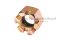 หัวน็อตผ่า-หัวน็อตทรงปราสาท-ทรงมงกุฎ M30x3.5 เกรด 10.9 (ประแจขันเบอร์ 46 สูง 28 mm)