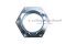 หัวน็อตล็อคกันคลายแบบบีบเหล็กชุบ (Stover, Prevailing Torque Locking Nut) 1.1/2" เกลียว 12