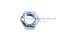 หัวน็อตล็อคกันคลายแบบบีบเหล็กชุบ (Stover, Prevailing Torque Locking Nut) M5x0.8