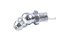 หัวอัดจารบีเหล็กชุบซิงค์แบบงอ 45° ขนาด 1/4" เกลียว 28 (UNF)
