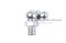 หัวอัดจารบีเหล็กชุบซิงค์แบบงอ 90° ขนาด 1/4" เกลียว 28 (UNF)