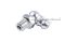 หัวอัดจารบีเหล็กชุบซิงค์แบบงอ 90° ขนาด 1/4" เกลียว 28 (UNF)