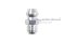 หัวอัดจารบีเหล็กชุบซิงค์แบบตรง ขนาด 1/4" เกลียว 28 (UNF)