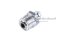หัวอัดจารบีเหล็กชุบซิงค์แบบตรง ขนาด 1/8" เกลียว 27 (NPT)