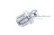 หัวอัดจารบีเหล็กชุบซิงค์แบบตรง ขนาด 1/8" เกลียว 27 (NPT)