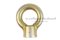 อายนัทเหล็กชุบทรงฐานสูง (JIS Eye Nut) ขนาด M24 (WLL 0.95 Ton/950KG)