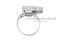 เข็มขัดรัดท่อสแตนเลสเกรด 304 ทั้งตัวรุ่นตัน TJBC All-Stainless-Steel Belt (หน้าตัด 12x0.7 mm) ขนาด 12-20 mm