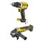 ชุดคอมโบสว่านกระแทกและเครื่องเจียร์ไร้สาย 20V Dewalt (DCK2026P2T-B1)