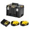 ชุดคอมโบสว่านกระแทกและเครื่องเจียร์ไร้สาย 20V Dewalt (DCK2026P2T-B1)