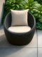 Synthetic rattan living room set