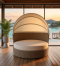 Artificial rattan living set