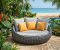 artificial rattan daybed