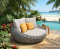 artificial rattan daybed