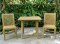Artificial rattan dinner set