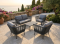 Artificial rattan living room sofa set