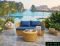 Artificial rattan living room sofa set