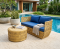 Artificial rattan living room sofa set