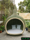 artificial rattan swing