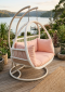 artificial rattan swing