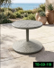 Artificial rattan side table
