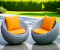 Artificial rattan sofa set