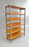 shelves are made of rubber wood and dyed.